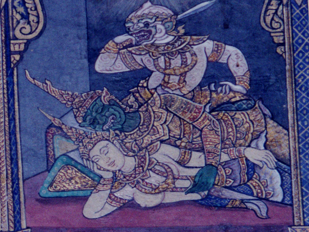 Mural Painting sorrounding the temple (detail)